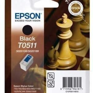Epson Stylus Color 1160 Stylus Scan 2000 Inkjet Cartridge T0511 Black