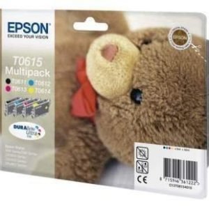 Epson Stylus D 68 Stylus DX 4200 Inkjet Cartridge T0615 4 Pack Black Cyan Magenta Yellow