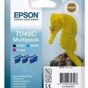 Epson Stylus Photo R 300 Inkjet Cartridge Multipack T048C Black Cyan Magenta