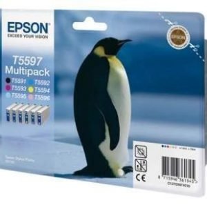 Epson Stylus Photo RX 700 Inkjet Cartridge Multipack T5597 Black Cyan Magenta Yellow Light Cyan Light Magenta