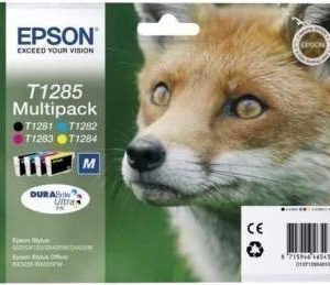 Epson Stylus S 22 SX 125 SX 420 W Inkjet Cartridge Multipack C13T12854010 Black Cyan Magenta Yellow
