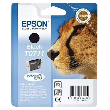 Epson T0711 Mustepatruuna Stylus D DX S SX Office Sarjoille Musta