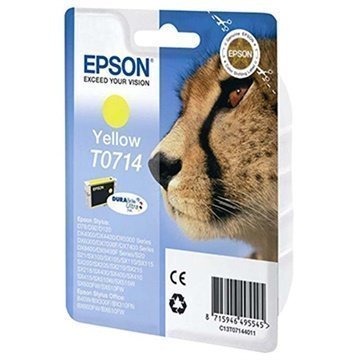 Epson T0714 Mustepatruuna Stylus D DX S SX Office Sarjoille Keltainen