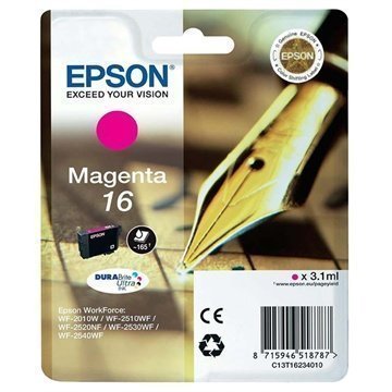 Epson T1623 Mustepatruuna WorkForce 2000 2500 2600 Sarjat Magenta