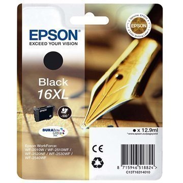 Epson T1631 Mustepatruuna XL WorkForce 2000 2500 2600 Sarjat Musta