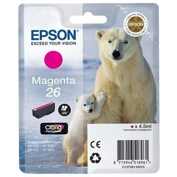 Epson T2613 Mustepatruuna Expression Premium XP-700 800 Sarjoille Magenta