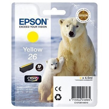 Epson T2614 Mustepatruuna Expression Premium XP-700 800 Sarjoille Keltainen