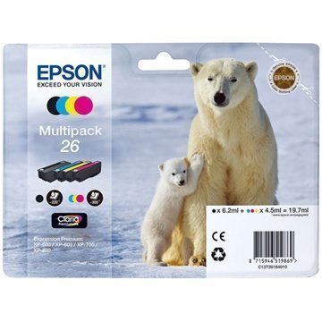 Epson T2616 Mustepatruunapakkaus Expression Premium XP Sarjoille 4 Väriä
