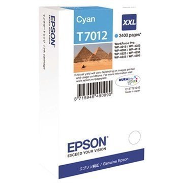 Epson T7012 Ink Cartridge XXL WorkForce Pro 4000 / 4500 Series Cyan