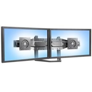 Ergotron Dual Monitor Arm With Pivot Black