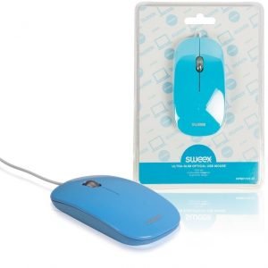 Erittäin ohut optinen USB-hiiri 1000 DPI sininen