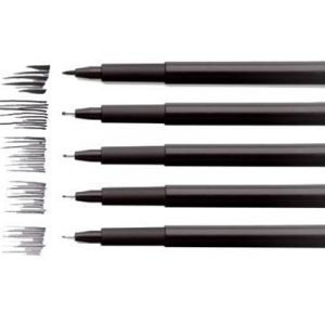 Faber-castell Fiber Pen Pitt Black 4-set