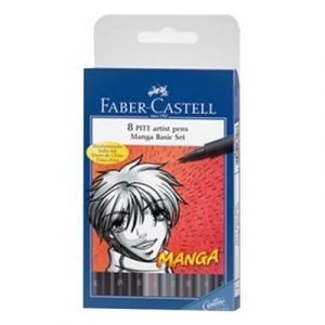 Faber-castell Fiber Pen Pitt Manga 8-set
