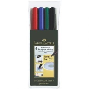 Faber-castell Overhead Pen Multimark M Permanent 4-set