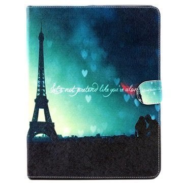 Folio Kotelo iPad 2 iPad 3 iPad 4 Eiffel Torni