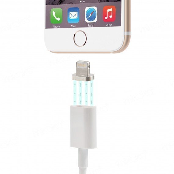 Forever Lightning MagSafe-tyylinen magneettinen latauskaapeli iPhone ja iPad yhteensopiva