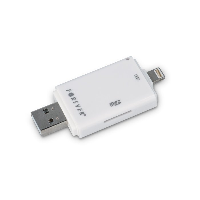 Forever USB OTG kortinlukija USB & Lightning