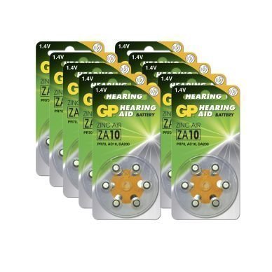 GP BATTERIES GP ZA 10-D6 / PR70 10-pakkaus