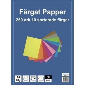 Generic Kopieringspapper 10-färger A4 80g 250-ark