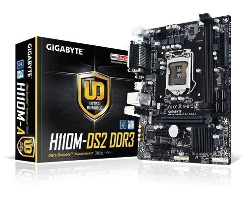 Gigabyte Ga-h110m-ds2 Ddr3 Lga1151 Socket Mikro Atx