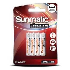 Gp Sunmatic Battery Lithium 4 Pcs Aaa/lr03 1