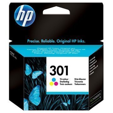HP 301 Mustepatruunapaketti Deskjet 1000 1050 2540 AiO 3 Väriä