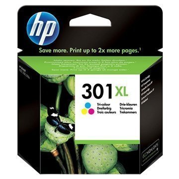 HP 301 Mustepatruunapaketti XL Deskjet 1000 1050 2540 AiO 3 Väriä
