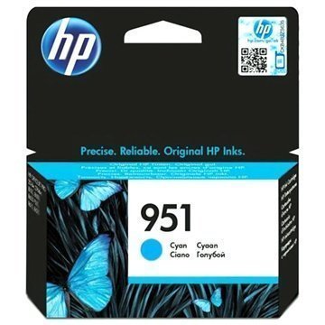 HP 951 Mustepatruuna Officejet Pro 8600 e-AiO 8610 e-AiO 276DW Syaani