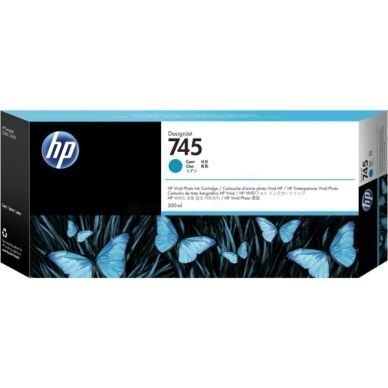 HP Mustepatruuna cyan (745) 300 ml