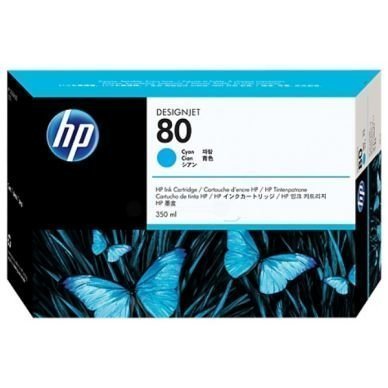 HP Mustepatruuna cyan Nro 80 350ml