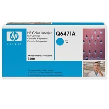 HP Q6471A Toner Color LaserJet 3600 3600 DN 3600 N Cyan