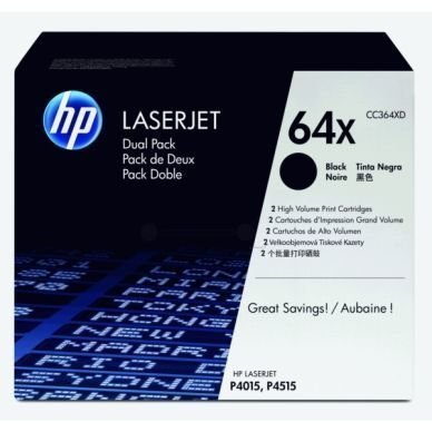 HP Värikasetti musta 2-pakkaus
