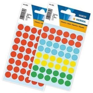 Herma Label 12 Mm Round Sorted Color 240 St/fp