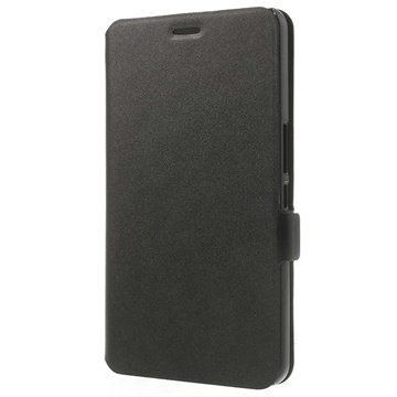 Huawei MediaPad X1 Doormoon Wallet Nahkakotelo Musta
