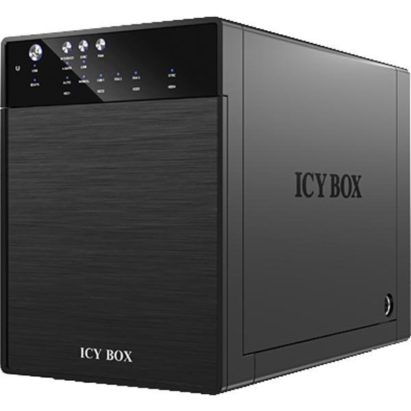 ICY BOX ulkoinen tallennuskotelo 4x3 5 SATA-kiintolevylle"