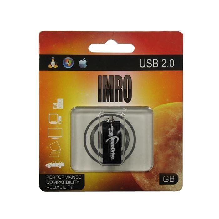 IMRO 8 Gt USB 2.0 Muistitikku - Edge - Musta