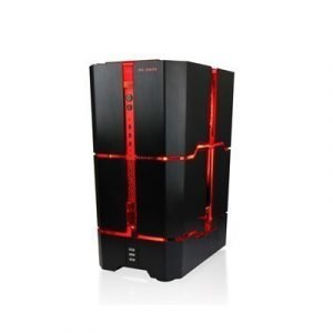 In Win H-tower E-atx Case Rog Certified Black/red Musta Punainen