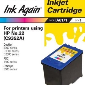Ink Again HP C9352A Nr 22 väri