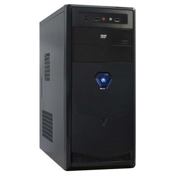 Inter-Tech JY-250 Fox 88881117 Mid Tower ATX PC-Kotelo Musta