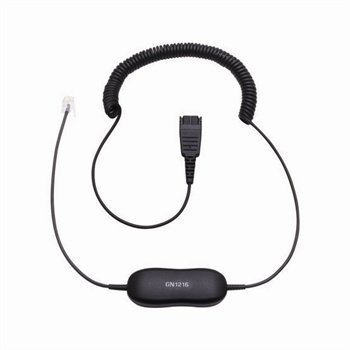 Jabra QD / RJ9 Spiraalikaapeli