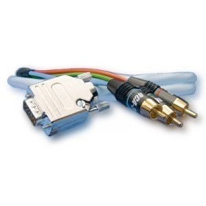 Jenving Supra Component Vga - 3xrca 4m 15-nastainen Hd D-sub (hd-15) Rca Phono X 3 Vaaleansininen 4m