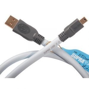 Jenving Supra Usb 2.0 Mini-usb Tyyppi A Uros 4-nastainen Usb Tyyppi B Uros Jäänsininen 2m