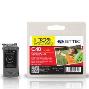 Jet Tec C40 Black Mustekasetti