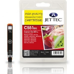 Jet Tec C551 Bxl Black Mustekasetti