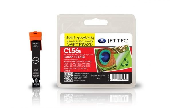 Jet Tec Cli526 Black Mustekasetti