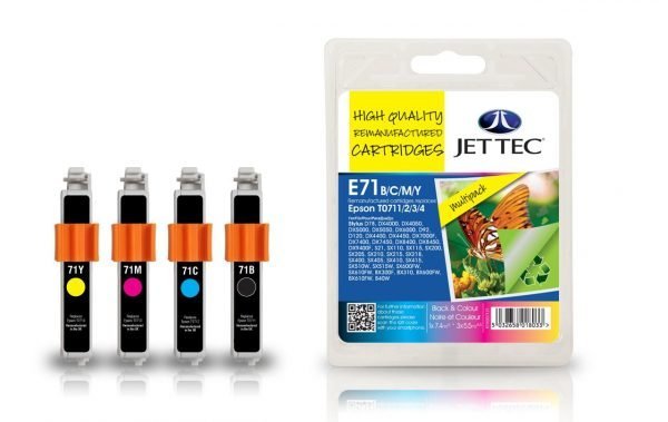 Jet Tec E71b 4-Väri Mustekasetti
