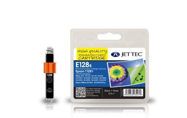 Jet Tec T1281 Black Mustekasetti