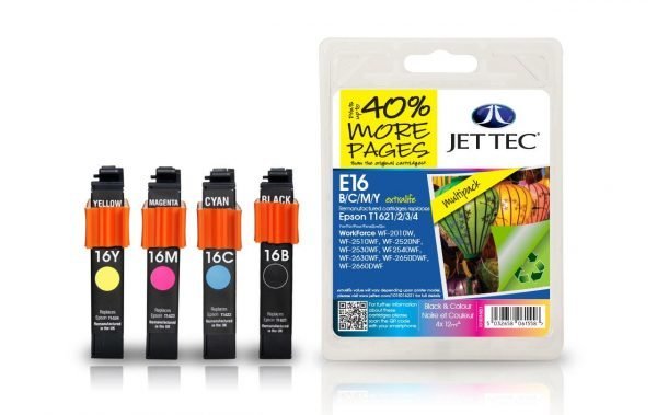 Jet Tec T1621/2/3/4 4-Väri Mustekasetti