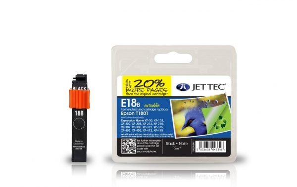 Jet Tec T1801 Black Mustekasetti