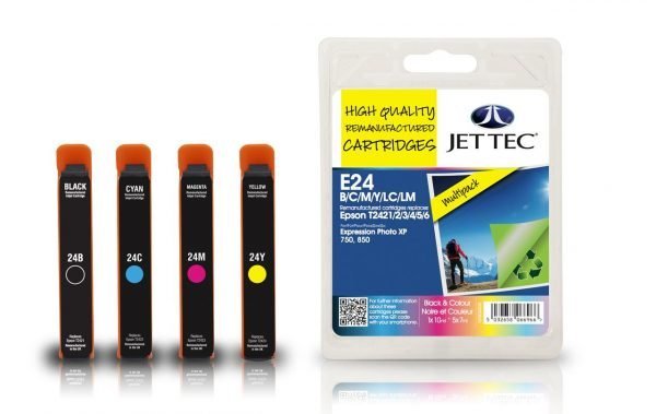 Jet Tec T242 Black & Colour Multipack Mustekasetti